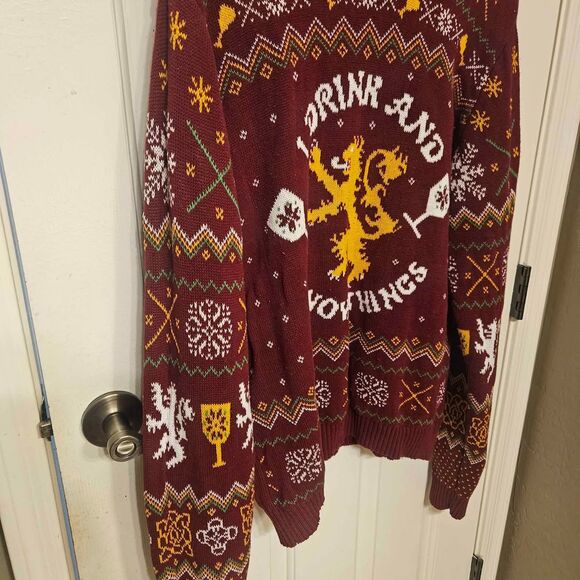 Game of Thrones XLG Sweater I Drink and I Know Things Ugly Christmas  Sweater - Picture 4 of 6